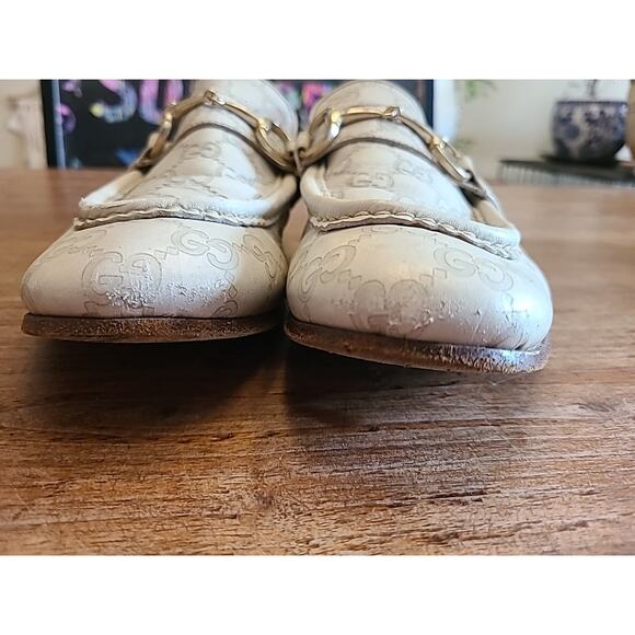 GUCCI TOM FORD GG MEN\'S SUPER RARE FIND WHITE LOAFERS SHOE SIZE 9.5 main image 11